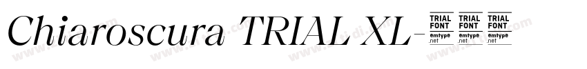Chiaroscura TRIAL XL字体转换